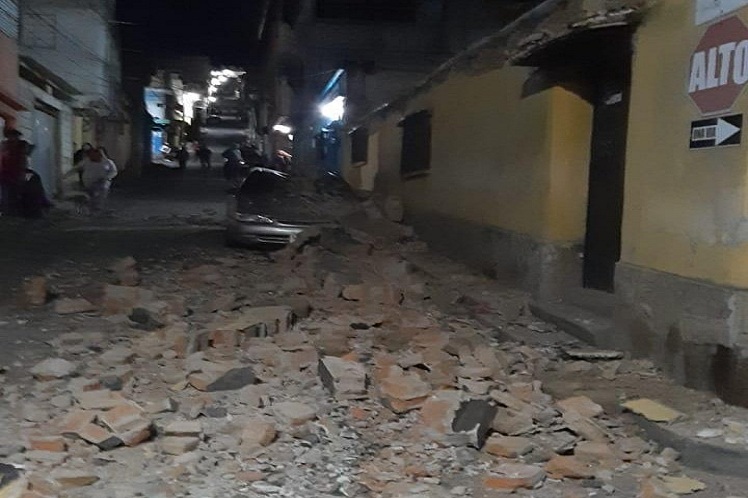 Guatemala, terremoto, daños, derrumbes