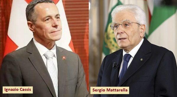 Sergio Mattarella y Ignazio Cassis